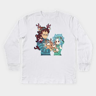 Christmas Gajevy family Kids Long Sleeve T-Shirt